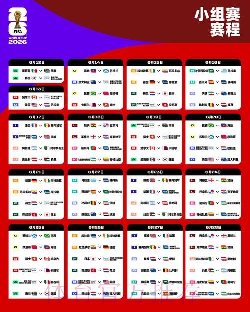 2026世界杯墨西哥完整赛程